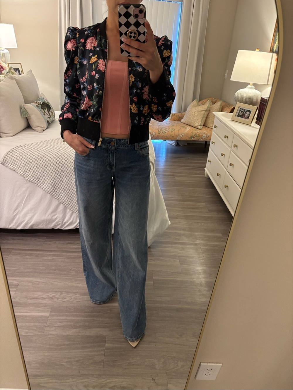 🖤 Generation Love New York Floral Satin Bomber Jacket 🖤